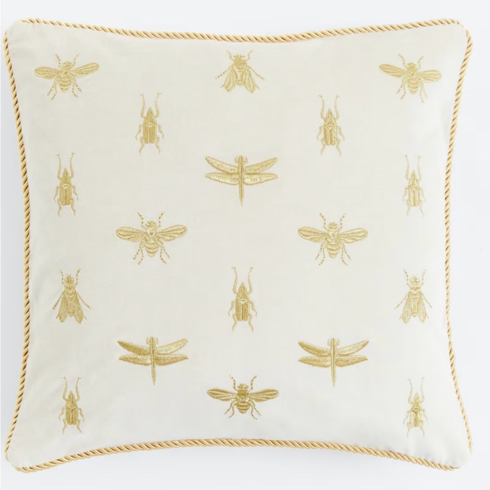 Retro Embroidered Velvet Pillow Cover 16x16
